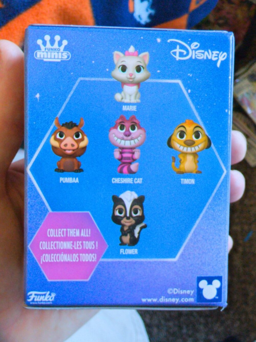 Funko Minis Disney - FULL SET of 5 - Cheshire Cat Marie Flower Timon Pumbaa NEW - Picture 3 of 5